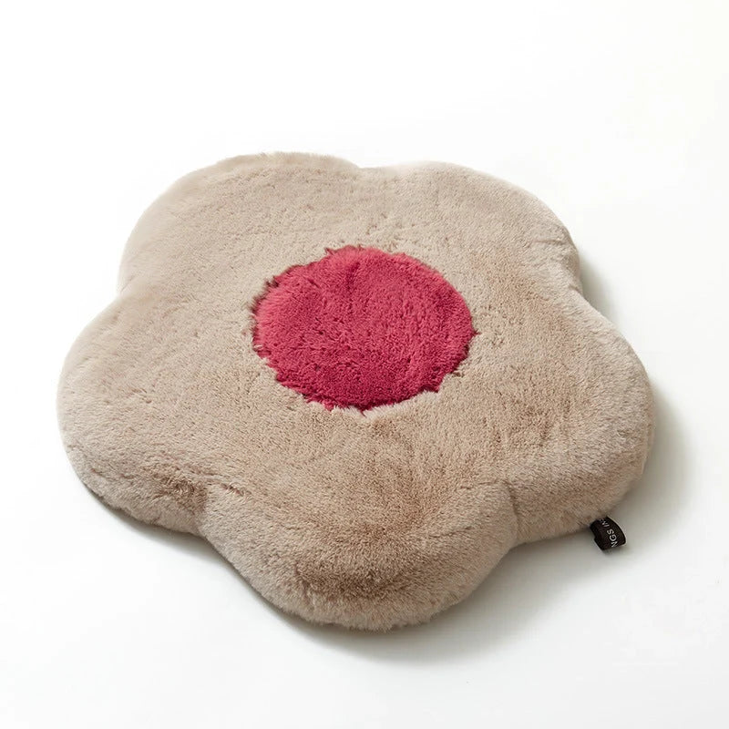 Daisy Slow Rebound Imitation Rabbit Hair Cushion in memory cotton, available in multiple colours