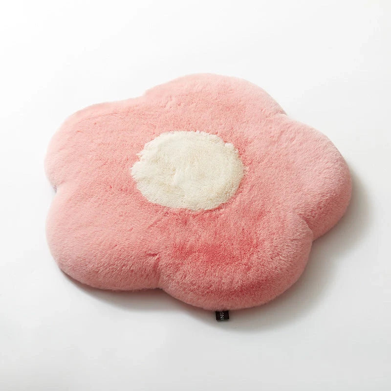 Daisy Slow Rebound Imitation Rabbit Hair Cushion in memory cotton, available in multiple colours