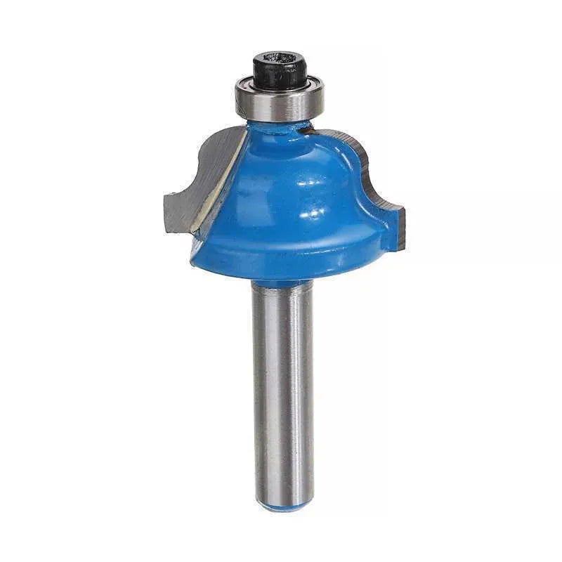5-piece woodworking milling cutter set with colour-coded handles showing 15mm ball diameter cutter heads