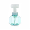 Flower foam bubble bottle with plastic container and colourful fabric flower topper for kids bubble blowing