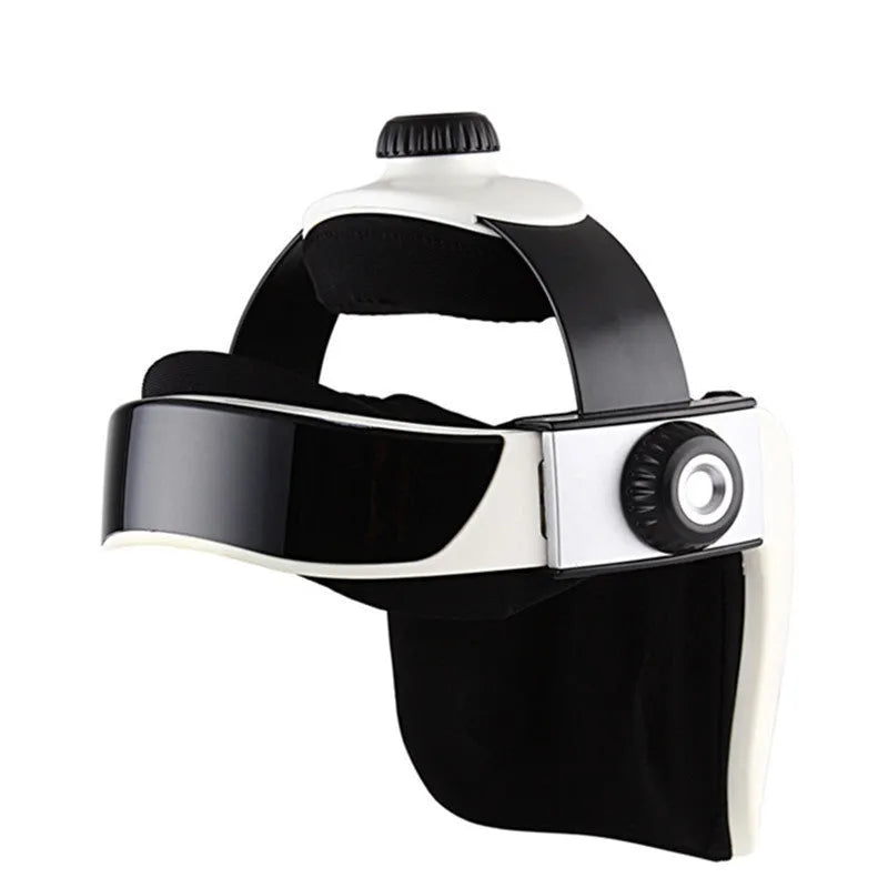 Electric helmet head massager with wireless remote control model 2880A for vibration massage