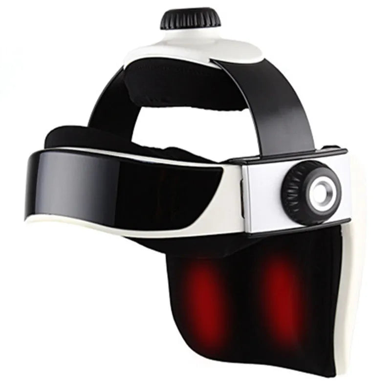 Electric helmet head massager with wireless remote control model 2880A for vibration massage