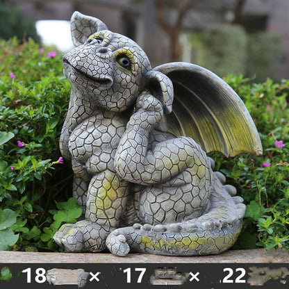 Resin animal garden ornaments in various designs, perfect for outdoor decoration