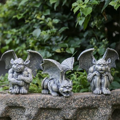 Resin animal garden ornaments in various designs, perfect for outdoor decoration