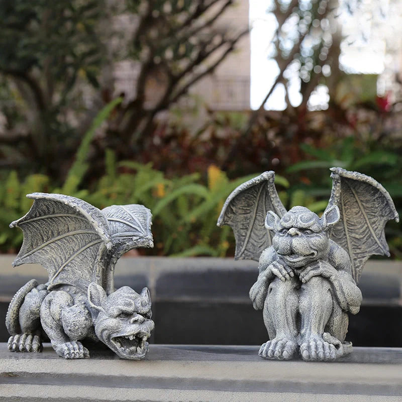 Resin animal garden ornaments in various designs, perfect for outdoor decoration