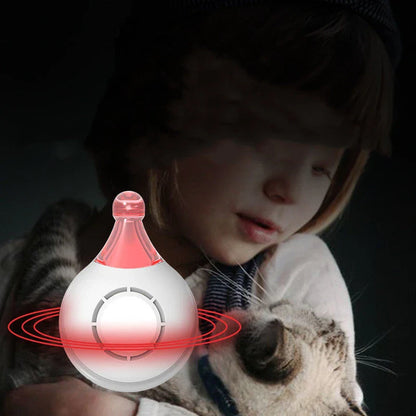 Ultrasonic pest repeller with dazzling aurora lights, keeping outdoor adventures pest-free and safe for humans and pets