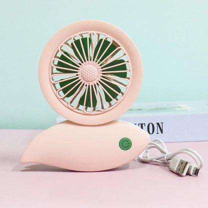 Outdoor Portable Hanging Neck Silent Fan in various colours, showcasing compact and bladeless design