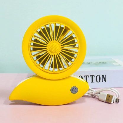 Outdoor Portable Hanging Neck Silent Fan in various colours, showcasing compact and bladeless design