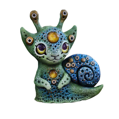 Handmade fantasy creatures resin garden ornament, unique decoration for home and garden