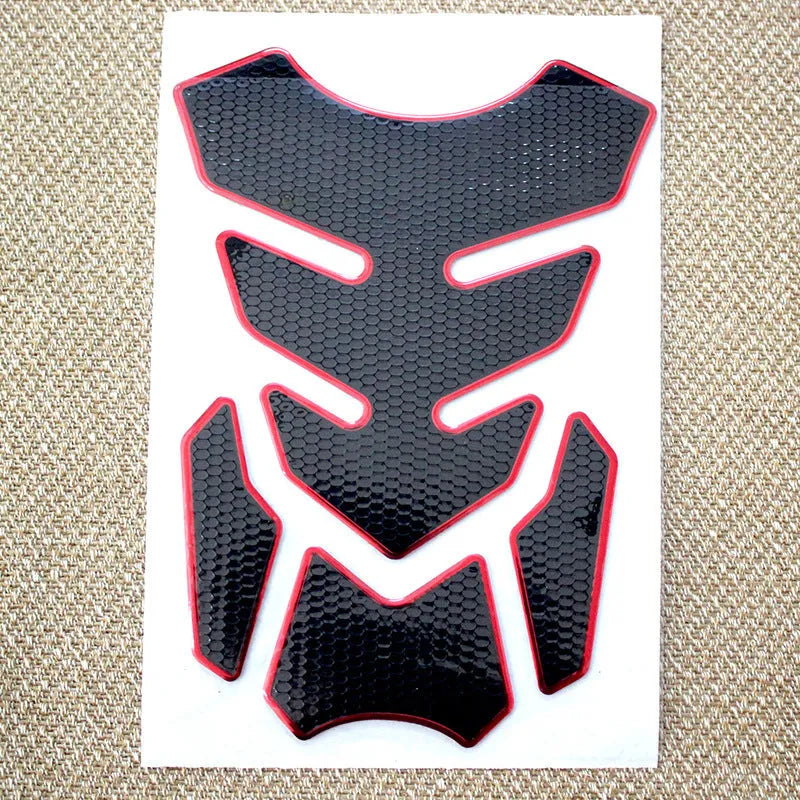 3D King Kong motorcycle decal sticker set in PVC soft rubber, 19x14cm, self-adhesive for fuel tank or door