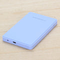 2.5 inch USB 3.0 SATA hard drive enclosure in black, screwless design, compact size