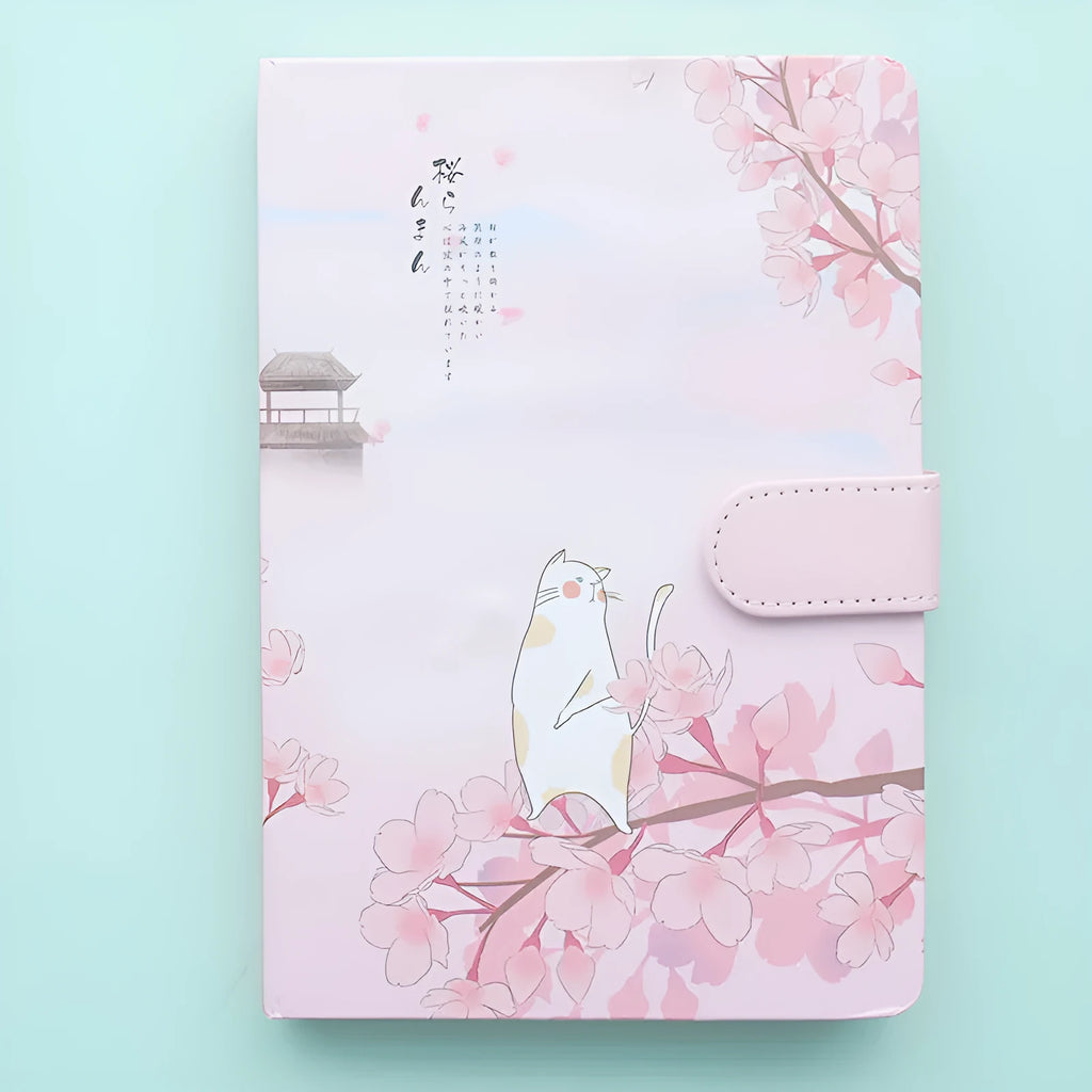 Girl Heart Simple Ins Wind Hand Book Notebook measuring 12.8x18.5cm in four style variations
