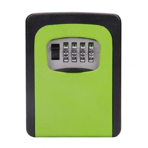 Secure wall-mounted 4-digit key safe box for durable key storage