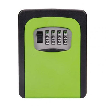 Secure wall-mounted 4-digit key safe box for durable key storage