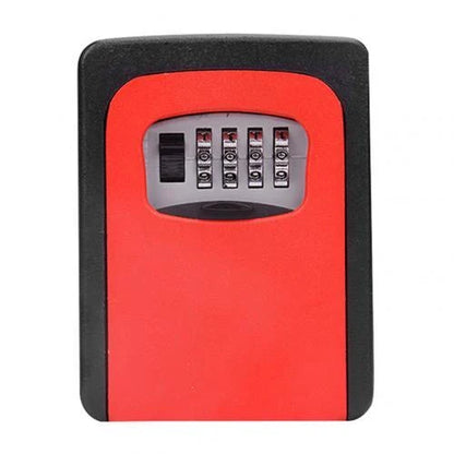 Secure wall-mounted 4-digit key safe box for durable key storage