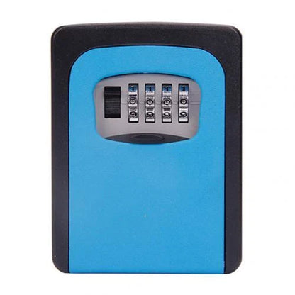 Secure wall-mounted 4-digit key safe box for durable key storage