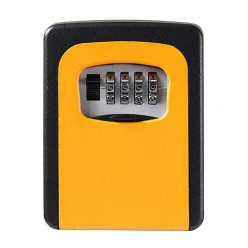 Secure wall-mounted 4-digit key safe box for durable key storage