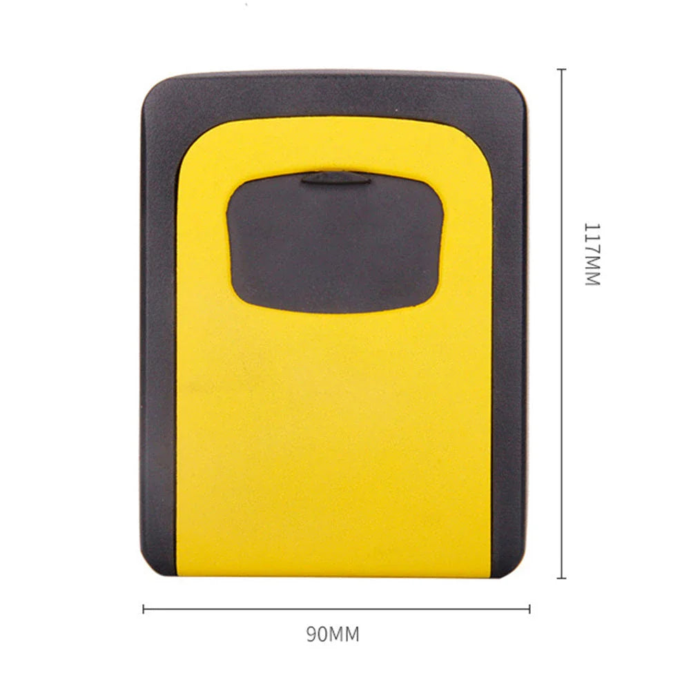 Secure wall-mounted 4-digit key safe box for durable key storage