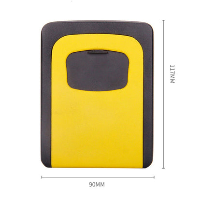 Secure wall-mounted 4-digit key safe box for durable key storage