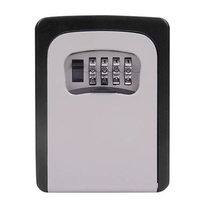 Secure wall-mounted 4-digit key safe box for durable key storage