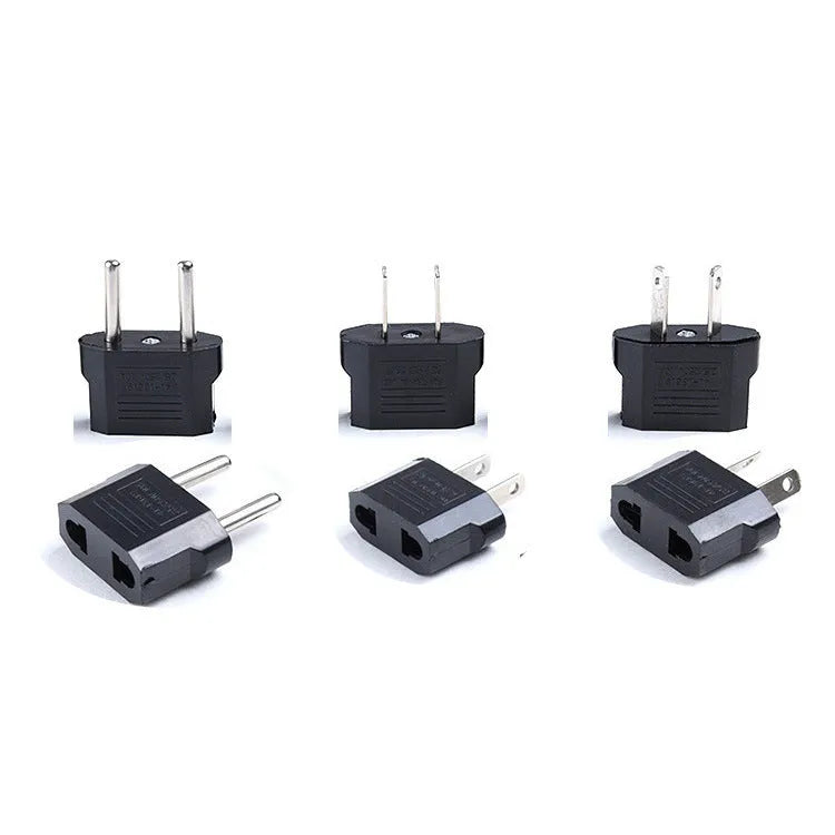 Universal travel power adapter with three sockets for AU, EU and US plug types