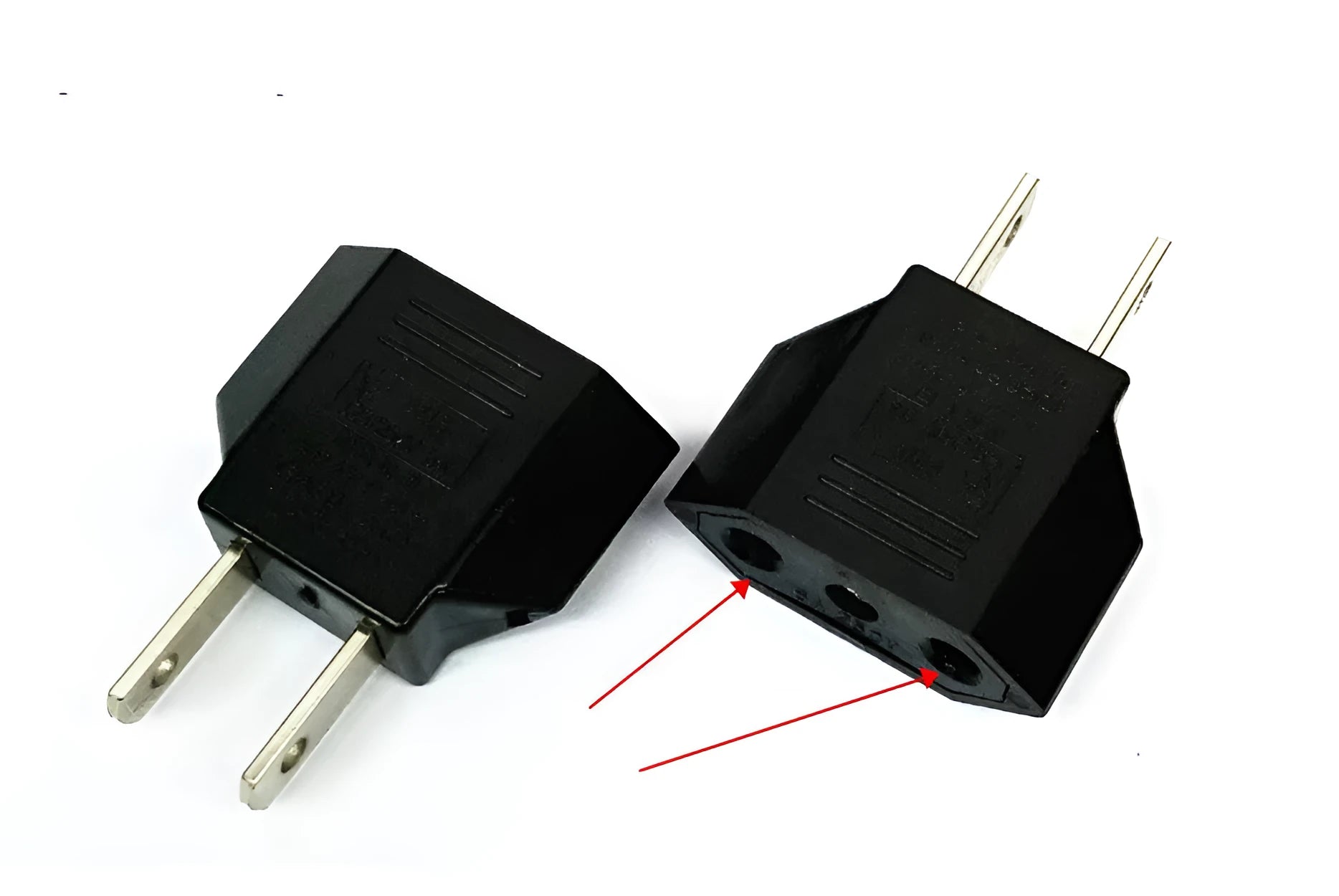 Universal travel power adapter with three sockets for AU, EU and US plug types
