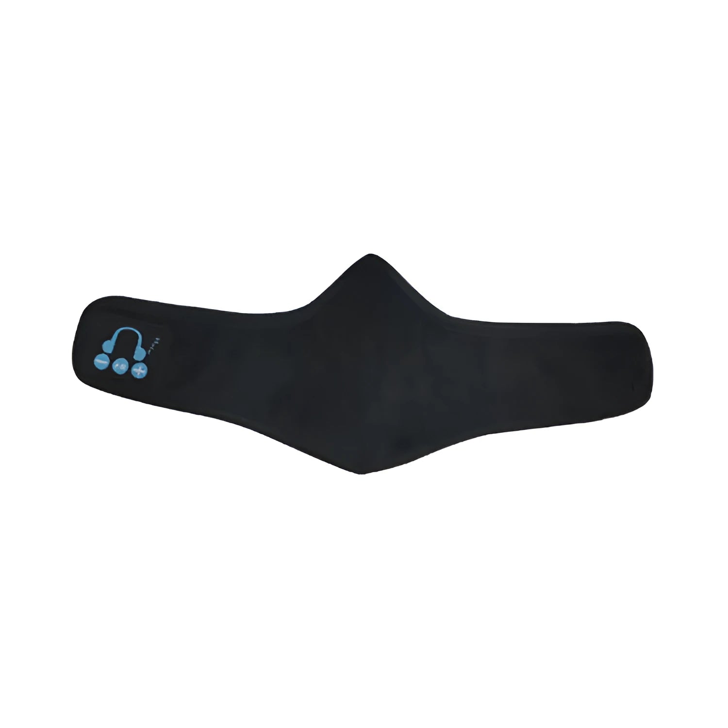 Wireless Bluetooth mask earphone in black, dustproof removable design with stereo sound