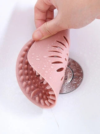 TPR elastomer floor drain cover in blue, green, pink, and grey colours