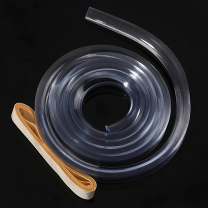 L-shaped baby silicone protective pad in soft PVC with 3M glue for table corner safety, thickened 2cm padding