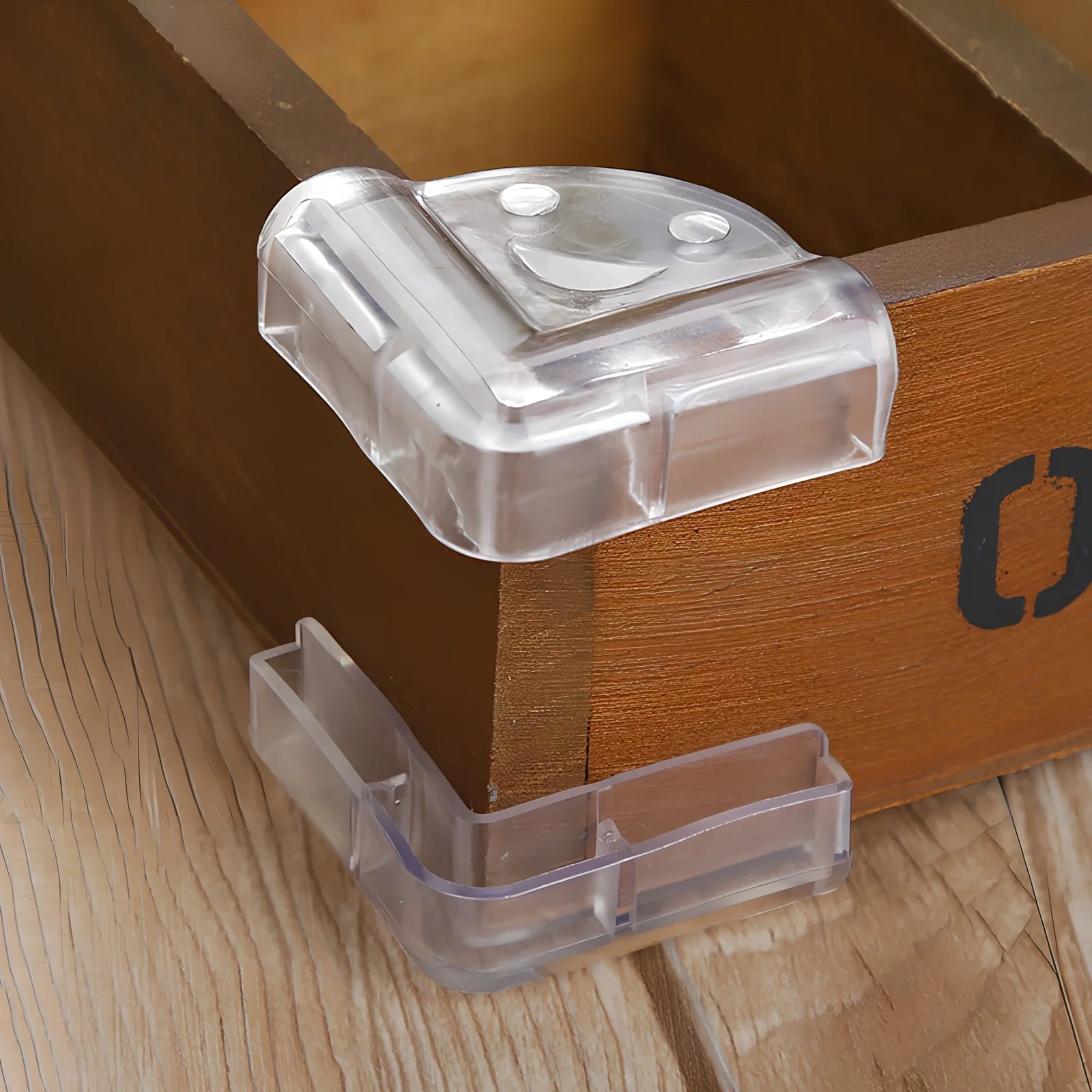 L-shaped baby silicone protective pad in soft PVC with 3M glue for table corner safety, thickened 2cm padding