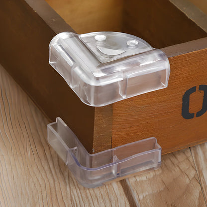 L-shaped baby silicone protective pad in soft PVC with 3M glue for table corner safety, thickened 2cm padding