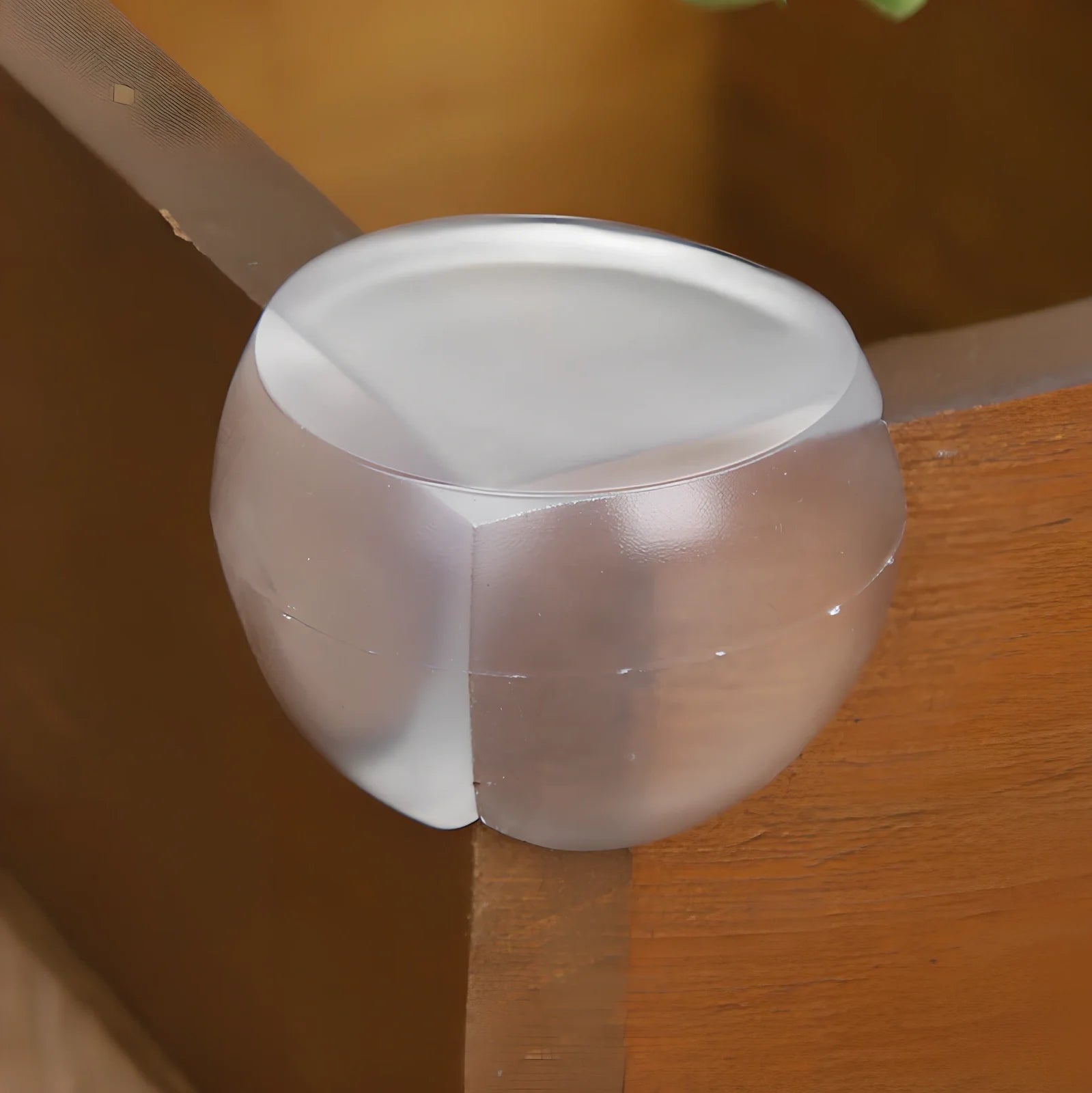 L-shaped baby silicone protective pad in soft PVC with 3M glue for table corner safety, thickened 2cm padding