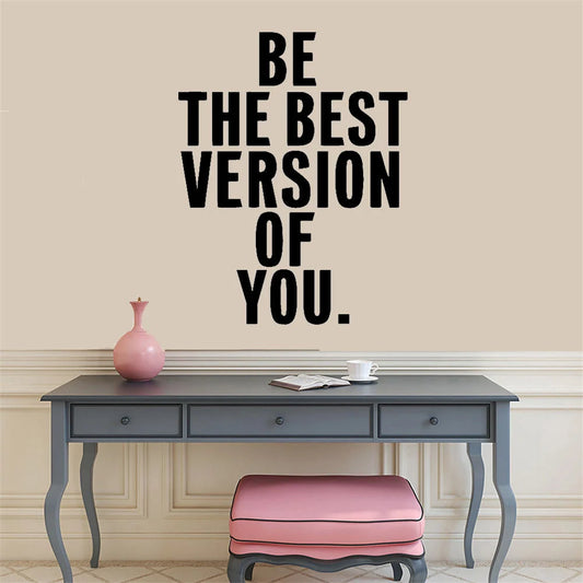 Modern English alphabet waterproof PVC wall stickers for bedroom and living room decor