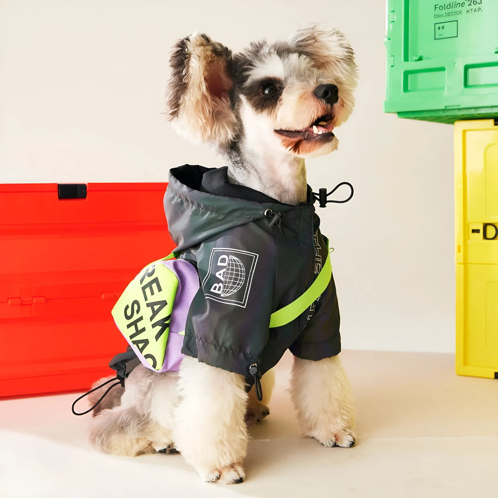 Casual polyester dog jacket in Jackets colour, two-legged style for autumn