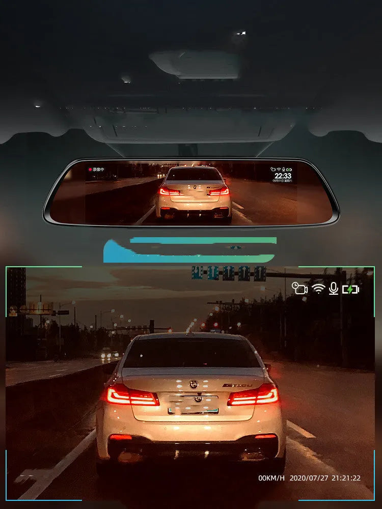 Black plastic 360 driving recorder unit with wireless transmission capability
