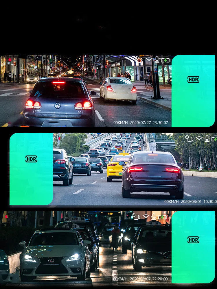 Black plastic 360 driving recorder unit with wireless transmission capability