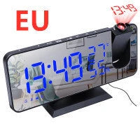 Multifunctional radio projection alarm clock with LED display and USB port