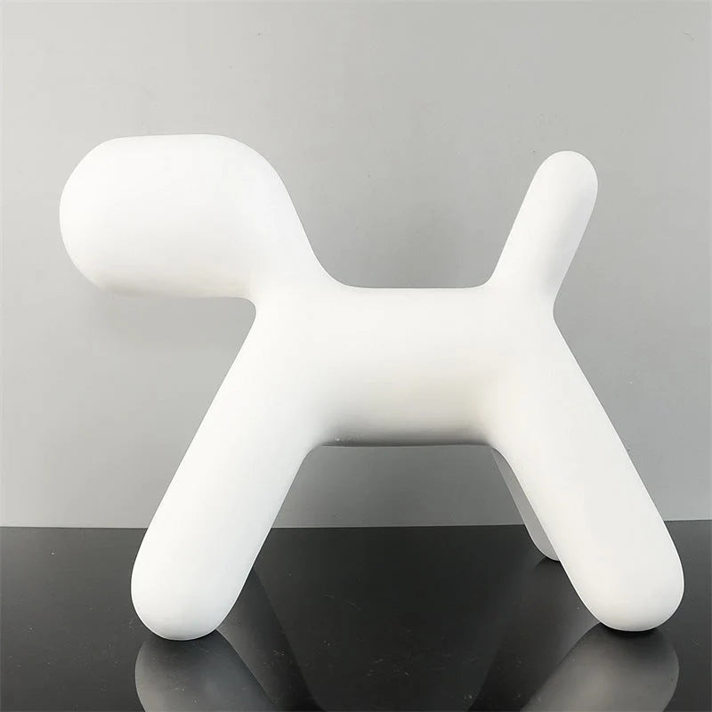 Resin creative balloon abstract dog ornament in various colors and sizes