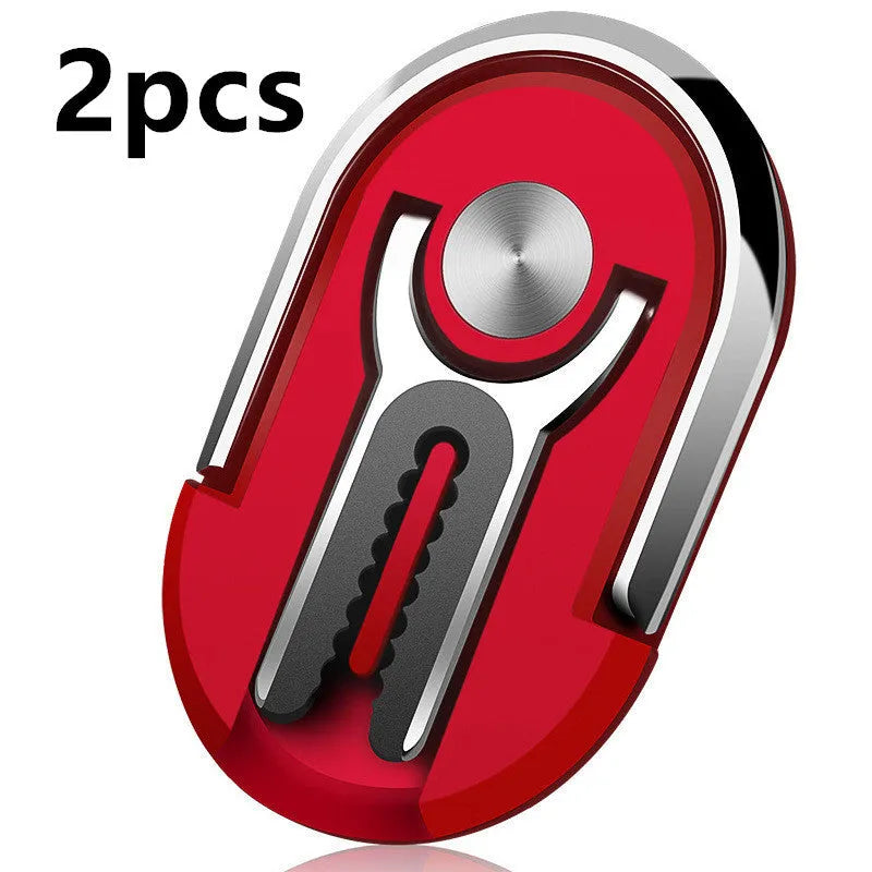 Universal car phone bracket with 360-degree rotating holder mounted on dashboard