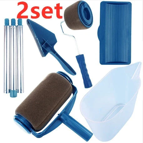 Multi-function Drum Brush Set with large roller head for efficient painting