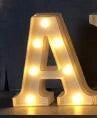 Luminous LED letter and number night light for weddings and parties