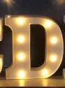 Luminous LED letter and number night light for weddings and parties