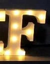 Luminous LED letter and number night light for weddings and parties
