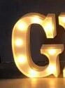 Luminous LED letter and number night light for weddings and parties