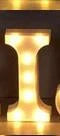 Luminous LED letter and number night light for weddings and parties