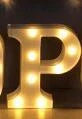 Luminous LED letter and number night light for weddings and parties