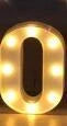 Luminous LED letter and number night light for weddings and parties