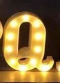 Luminous LED letter and number night light for weddings and parties