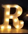 Luminous LED letter and number night light for weddings and parties