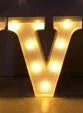 Luminous LED letter and number night light for weddings and parties